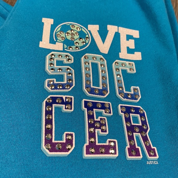 Girls Justice Cropped Soccer Sweatpants - Picture 2 of 7